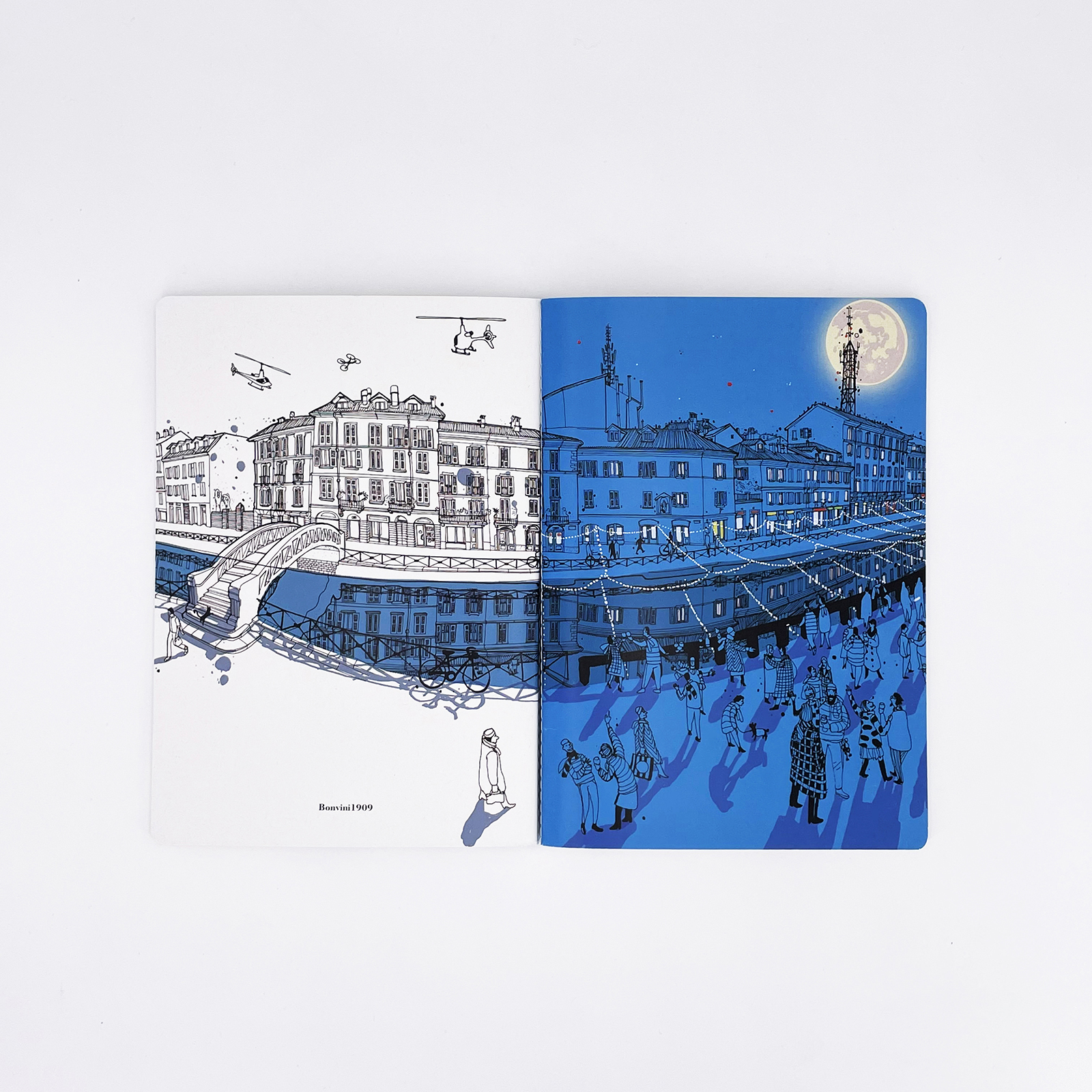 Serie quaderni d'autore Bonvini - Naviglio grande